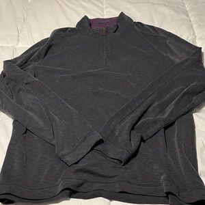 Johnston & Murphy Dark Gray Zip-Up Sweater